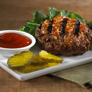 Barbecued Stuffed Patties