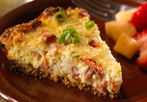 Ham and Swiss Quiche