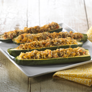 Crispy Stuffed Summer Squash