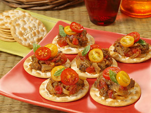 Eggplant and Tomato Ratatouille with Carr's® crackers