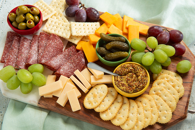 Easy Sausage and Cheese Platter