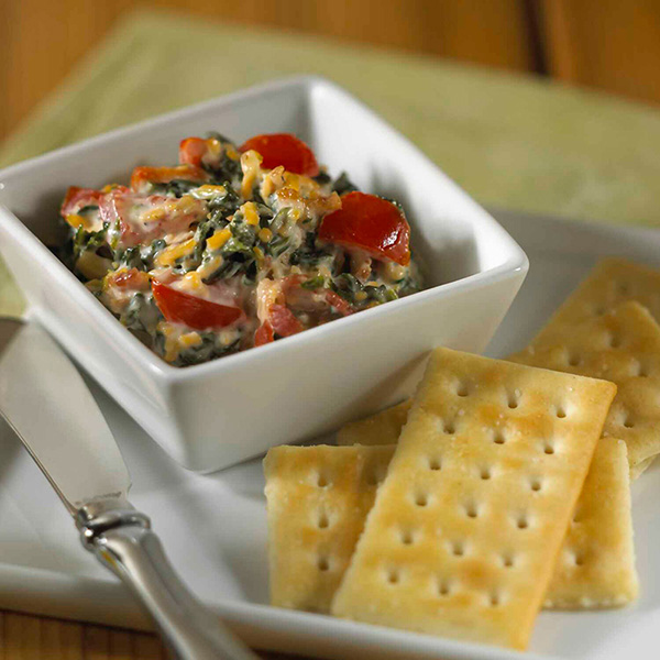 Cheddar, Bacon and Spinach Spread