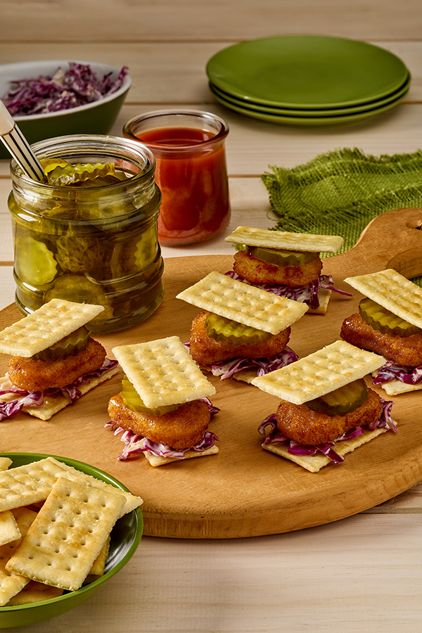 Nashville Hot Honey Chicken Cracker Sliders