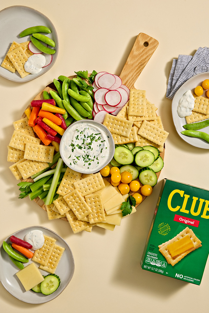 Homemade Ranch and Veggie Charcuterie Board