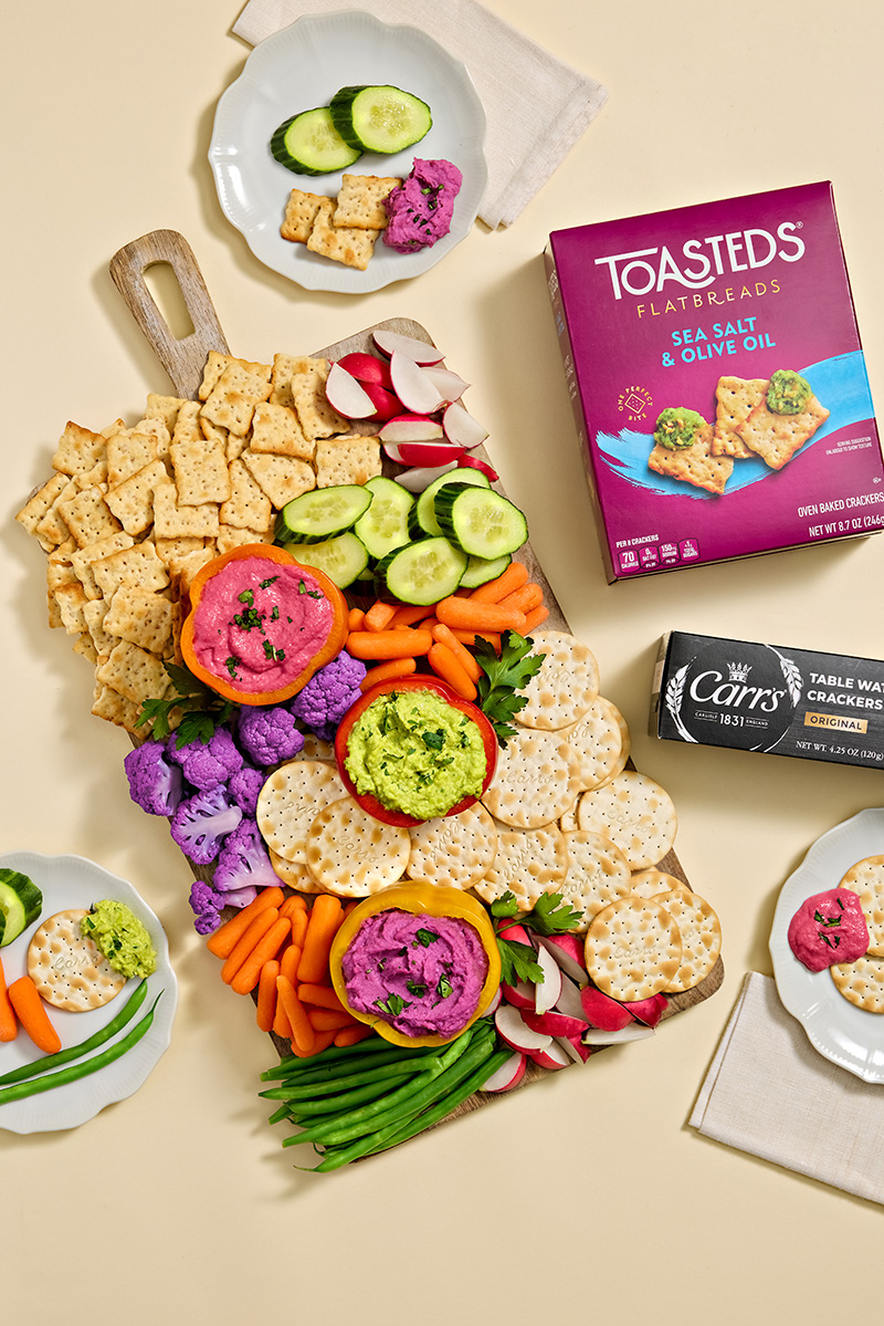 Fresh Hummus Charcuterie Board