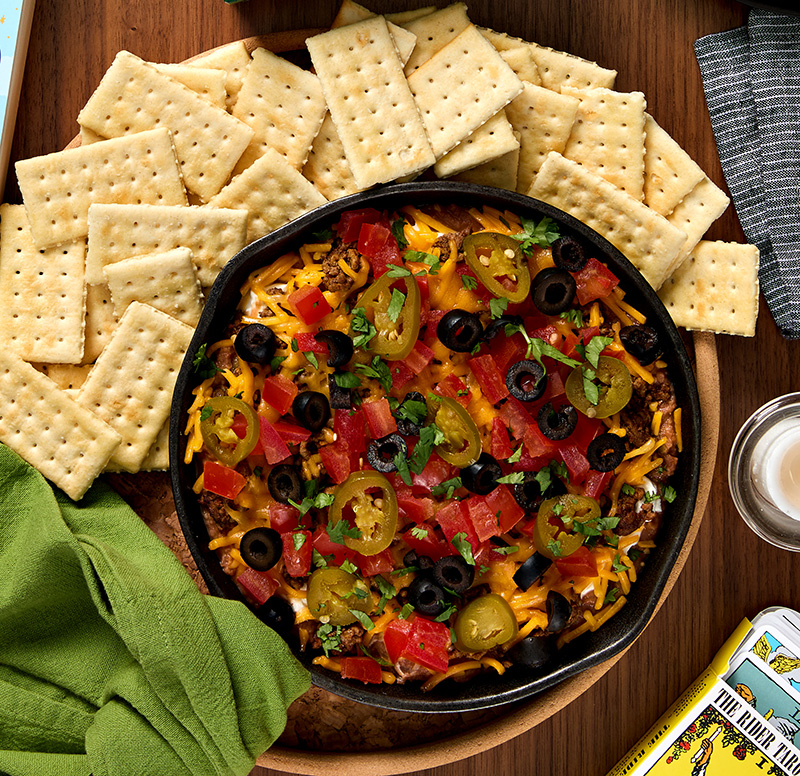 Baked Taco Dip