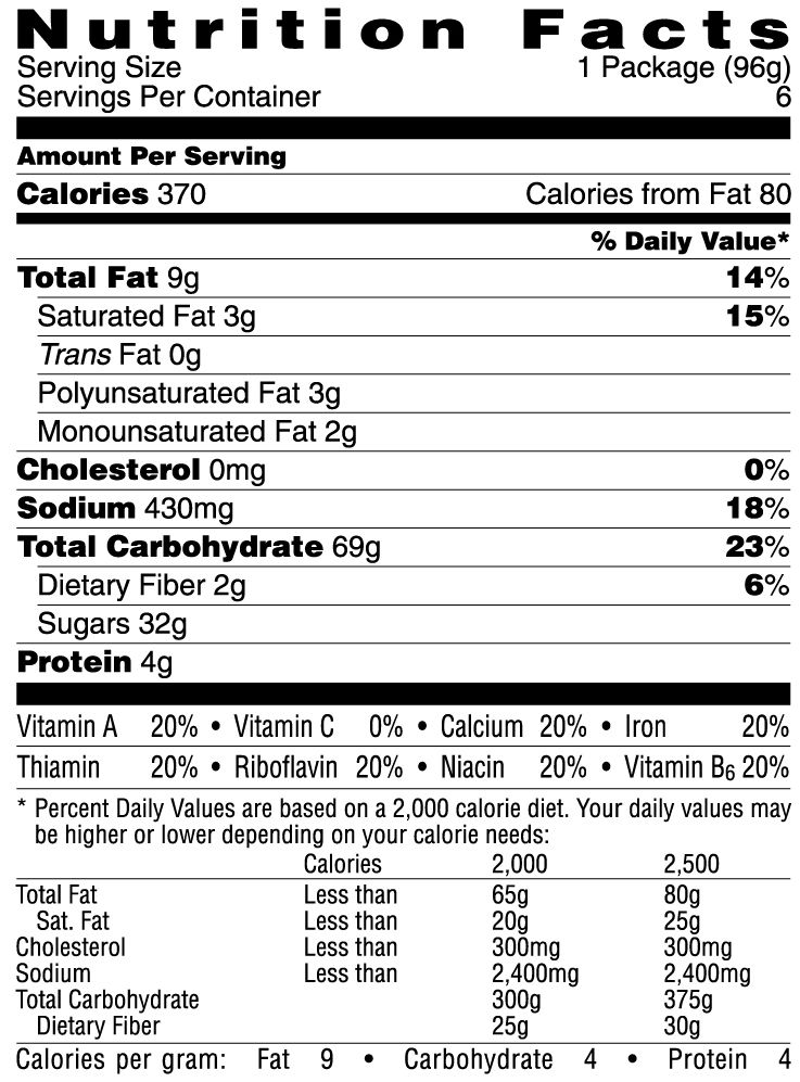 Fudge Pop Tart Nutrition Facts | Besto Blog