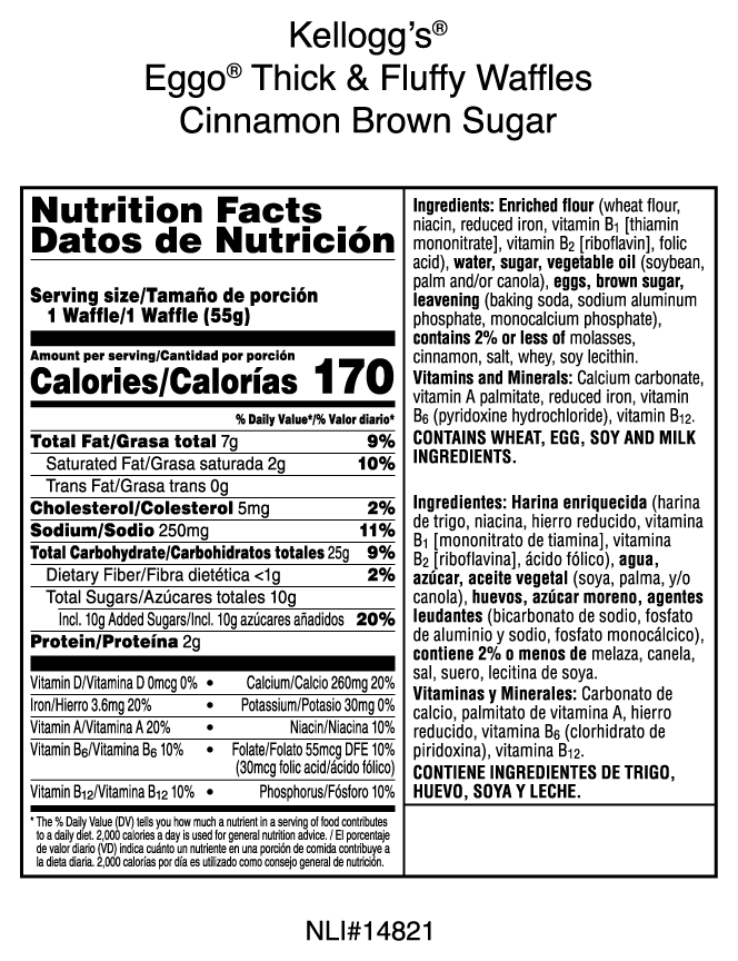 Eggo Waffle Nutrition Facts Design Corral