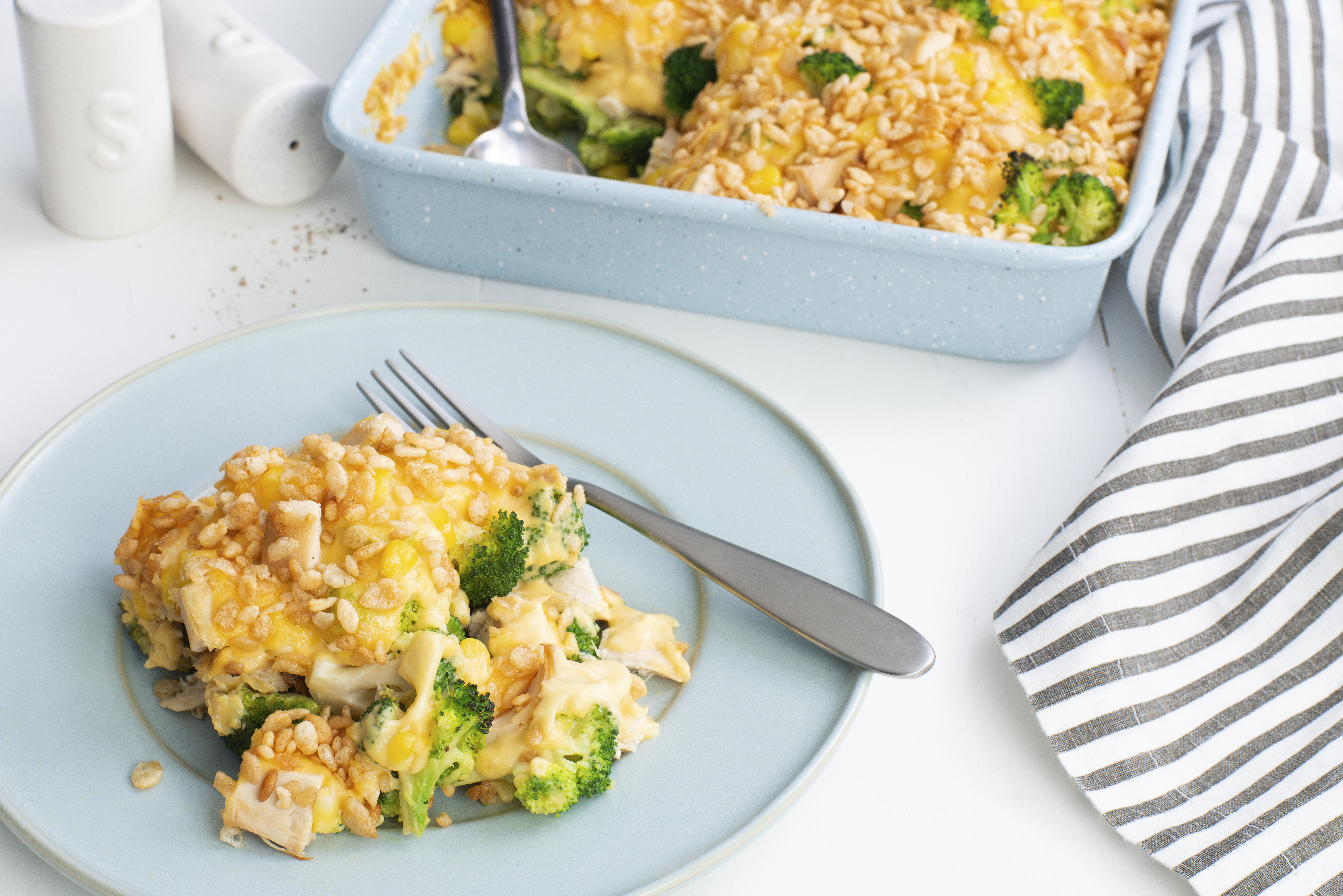 Cheddar Chicken-Veggie Bake