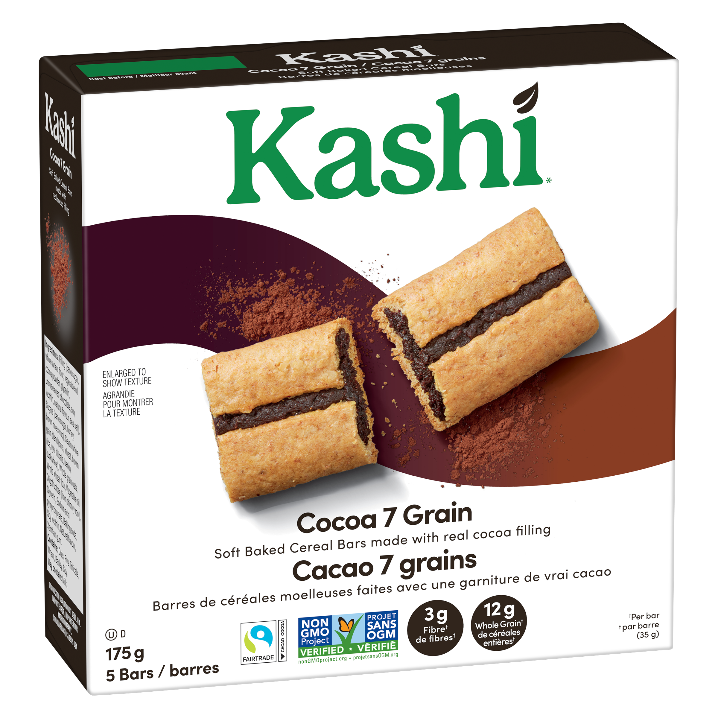 Barres de céréales Tendre fournée Kashi* Cacao 7 grains