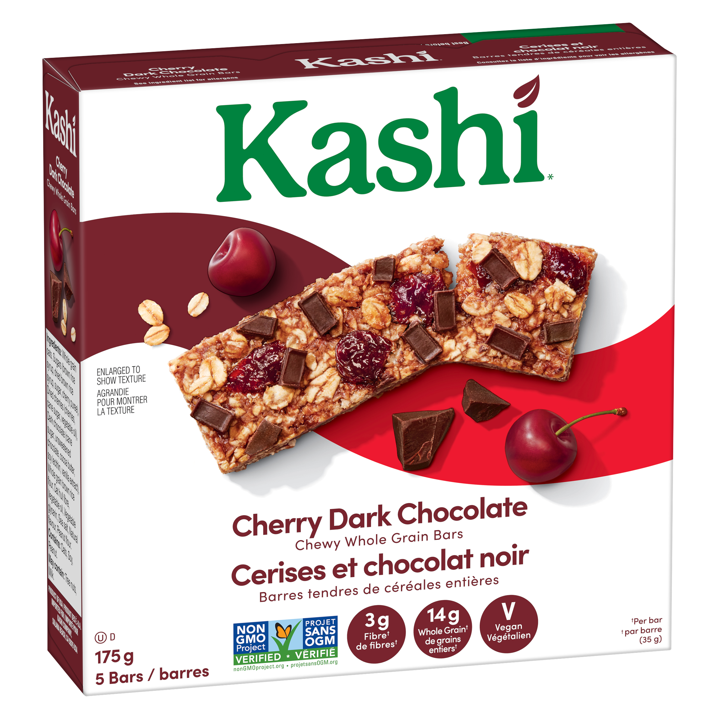 Barres tendres de céréales entières Kashi* Cerises et chocolat noir