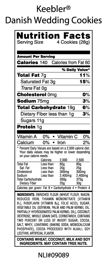 cookies made soy flour with Danish Keebler® cookies Wedding cookies made soy flour with Danish Keebler® cookies Wedding