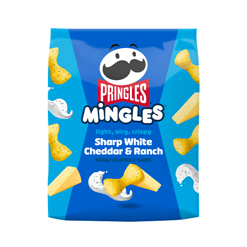 Pringles® Mingles™ Puffed Snacks, Sharp White Cheddar & Ranch