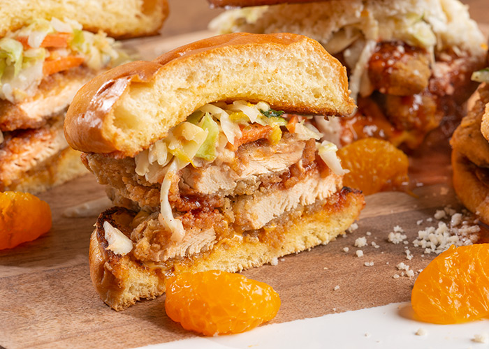 Caribbean Chik'n Sandwich with Citrus Mayo