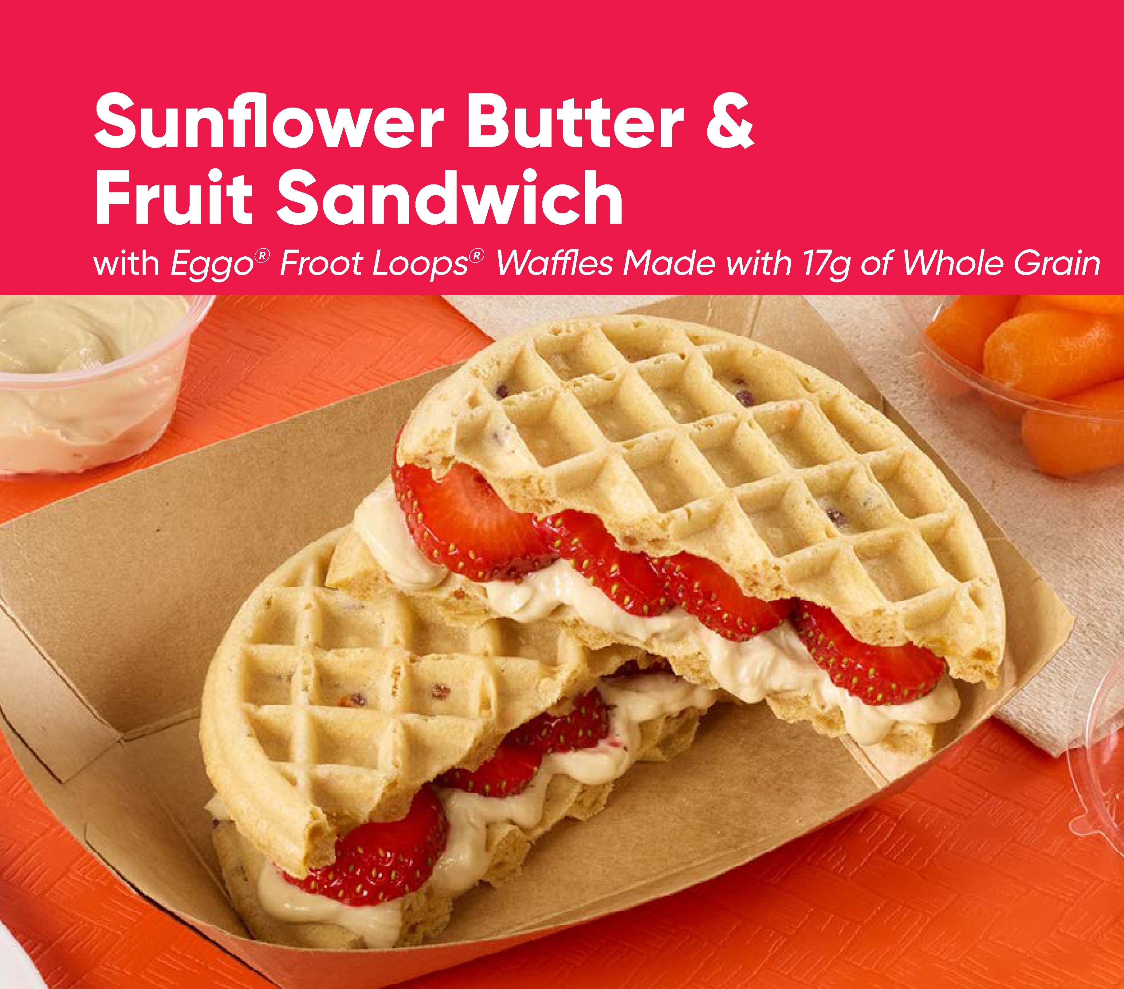 Sunflower Butter & Fruit Sandwich