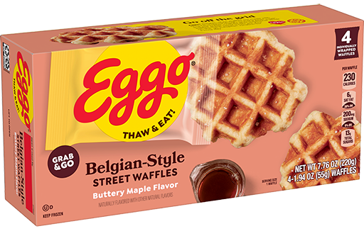 Eggo® Buttery Maple Belgian Style Street Waffles