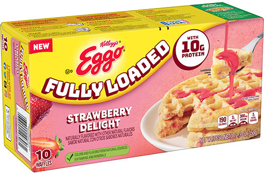 Kellogg's® Eggo® Fully Loaded Strawberry Delight Waffles