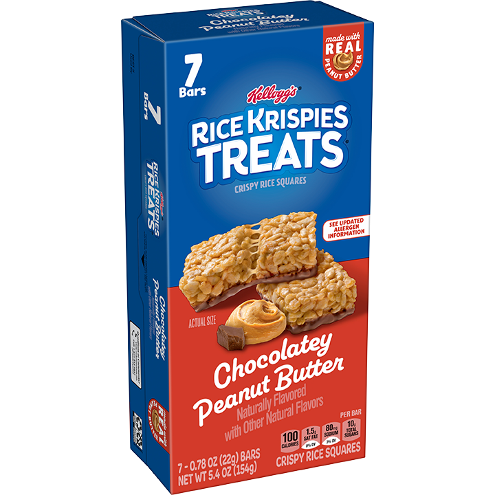 Kellogg's® Rice Krispies Treats® Chocolatey Peanut Butter Bars Image