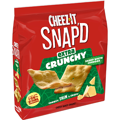 Cheez-It® Snap'd® Extra Crunchy Sharp White Cheddar Chips Image