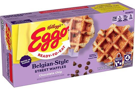 Eggo® Chocolate Chip Belgian Style Street Waffles