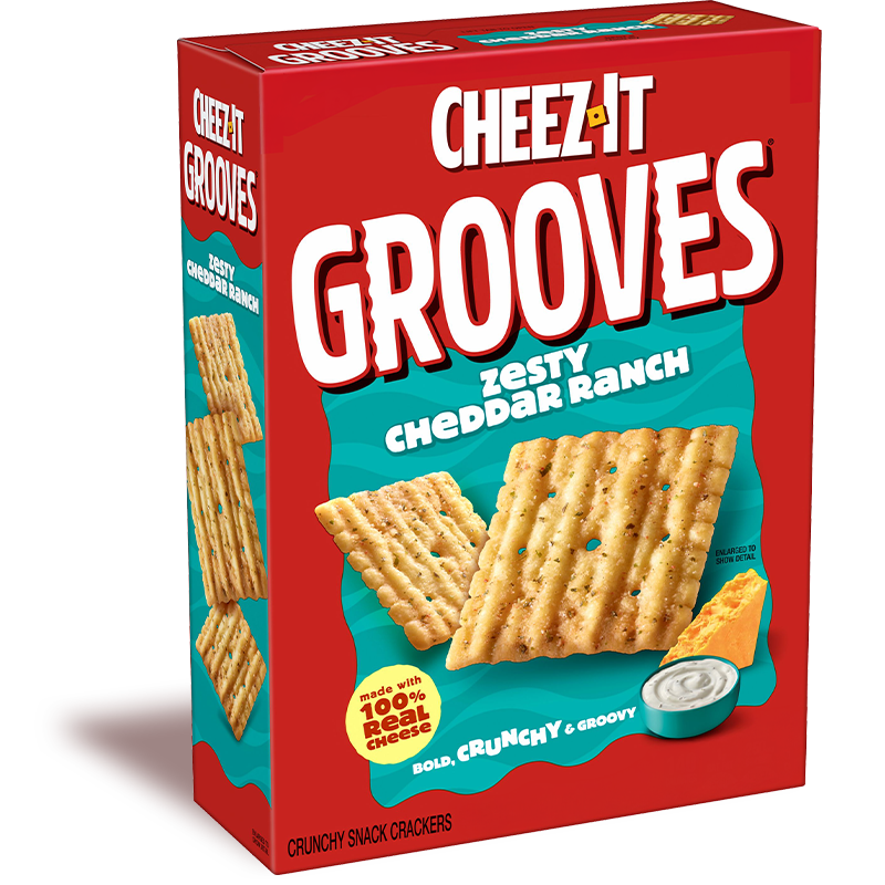 Cheez-It® Grooves® Zesty Cheddar Ranch Crackers Image
