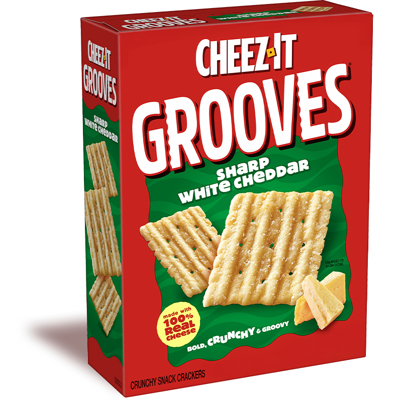 Cheez-It® Grooves® Sharp White Cheddar Crackers Image