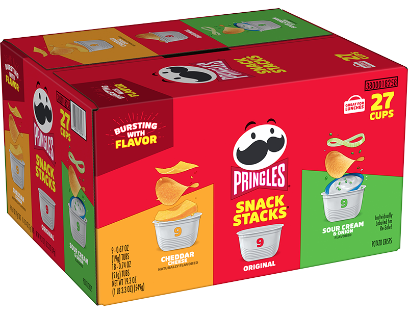 Pringles® Snack Stack Multipack, 3 Crisp Flavors (18ct, 27ct, 36ct, 48ct) Image