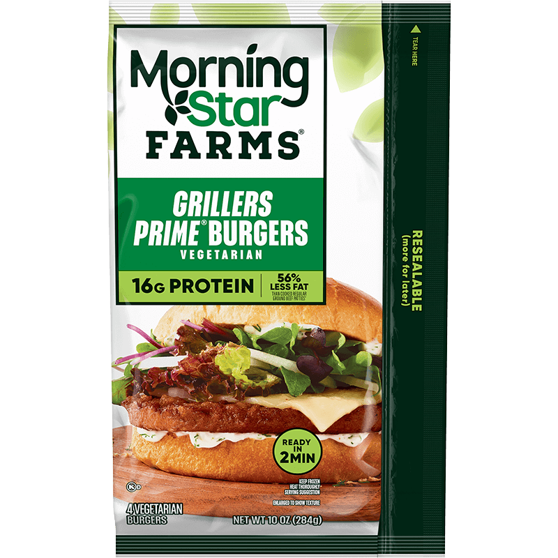 MorningStar Farms® Grillers Prime Burgers Image