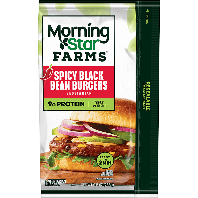 MorningStar Farms® Spicy Black Bean Burgers
