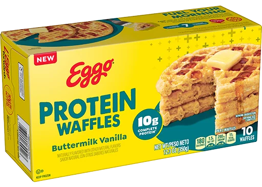 Eggo® Protein Buttermilk Vanilla Waffles Image