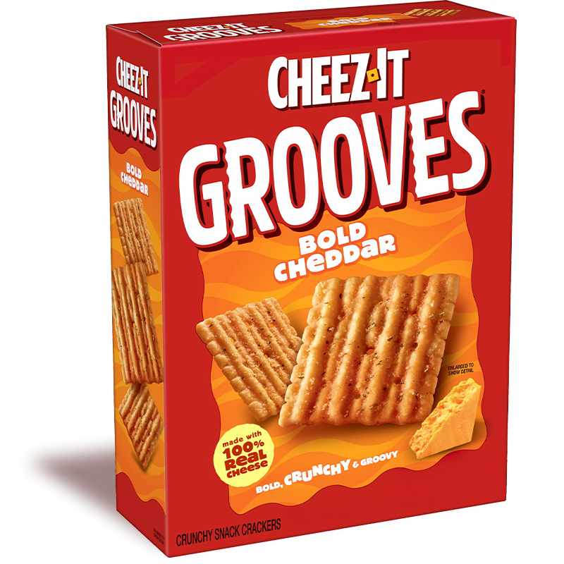 Cheez-It® Grooves® Bold Cheddar Crackers Image