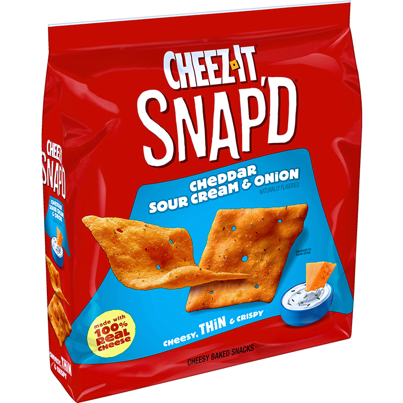 Cheez-It® Snap'd® Cheddar Sour Cream & Onion Chips  Image