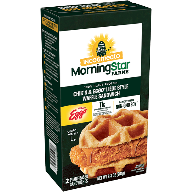Incogmeato® Plant-Based Chik’n and Eggo® Liege Style Waffle Sandwich Image