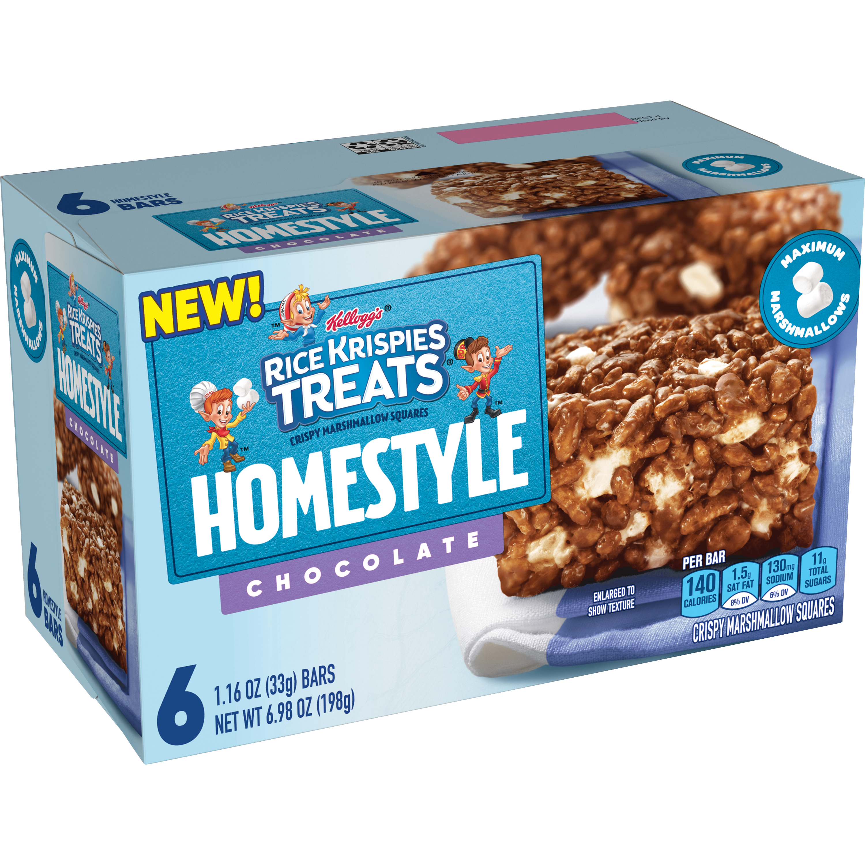 Rice Krispies Treats® Chocolate Homestyle Bars Image