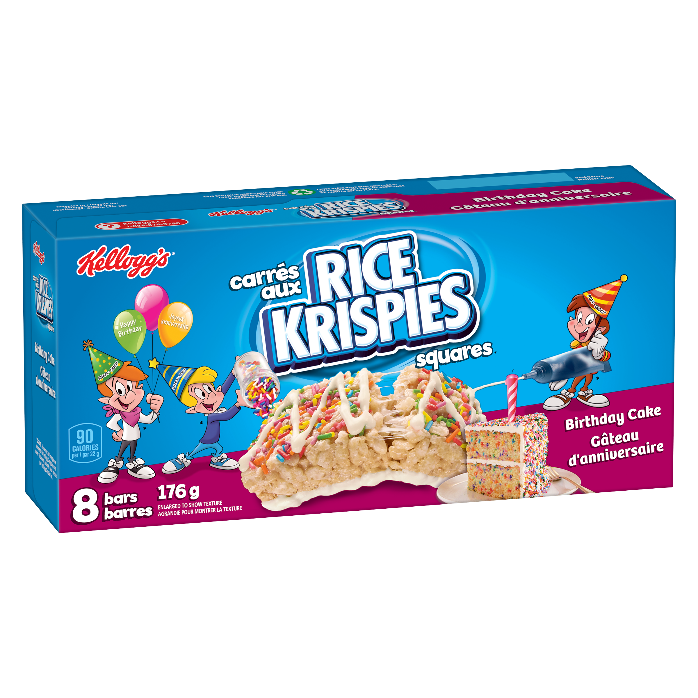 Rice Krispies Squares Bars Birthday Cake Kellogg S Canada