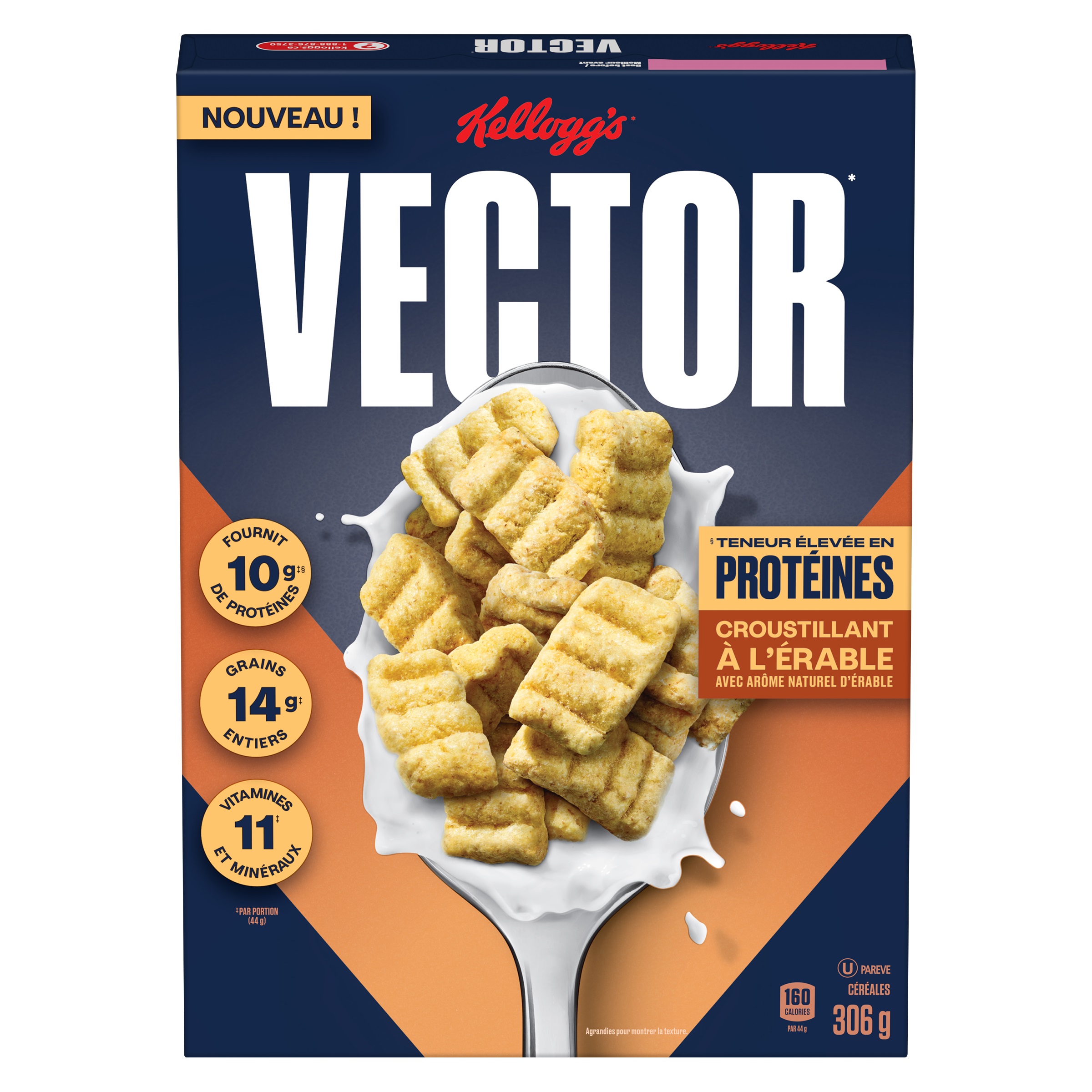 Céréales Vector* Croustillant à l’érable Kellogg's Canada