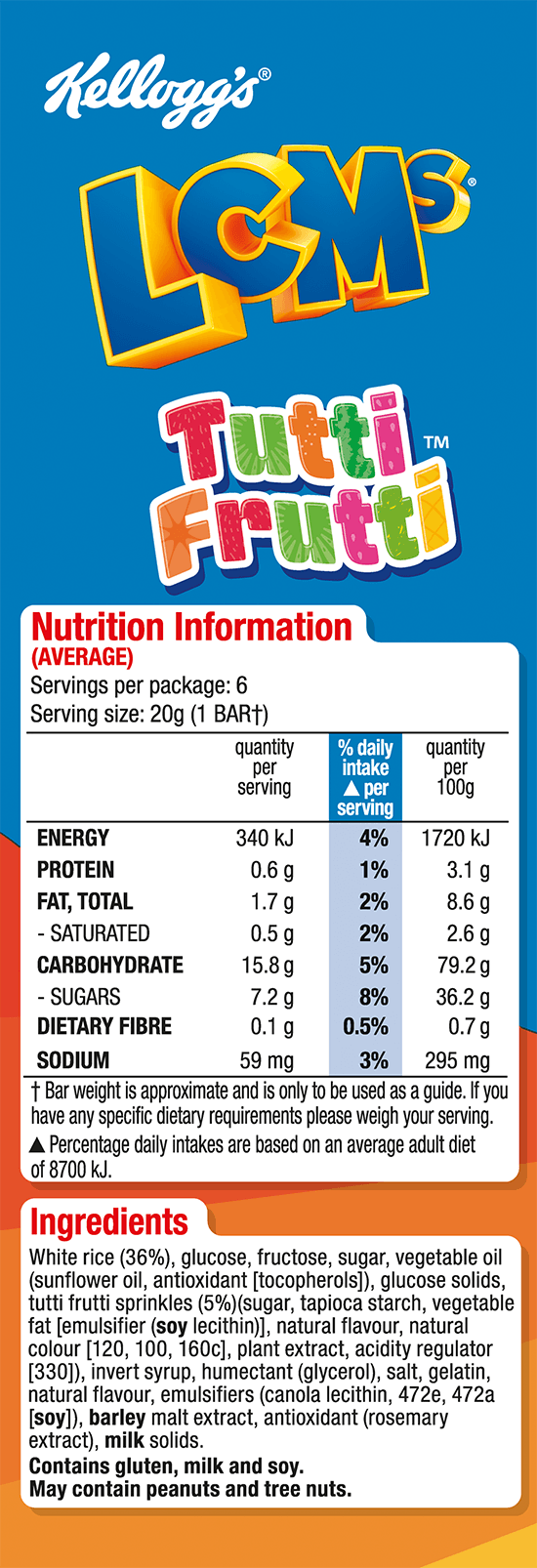 LCMs® Tutti Frutti™ Kellogg's