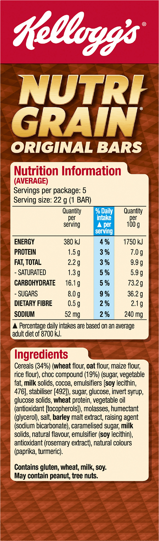 View Nutritional Information
