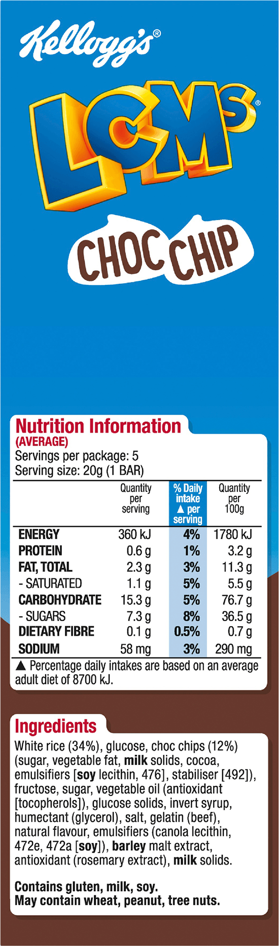 View Nutritional Information