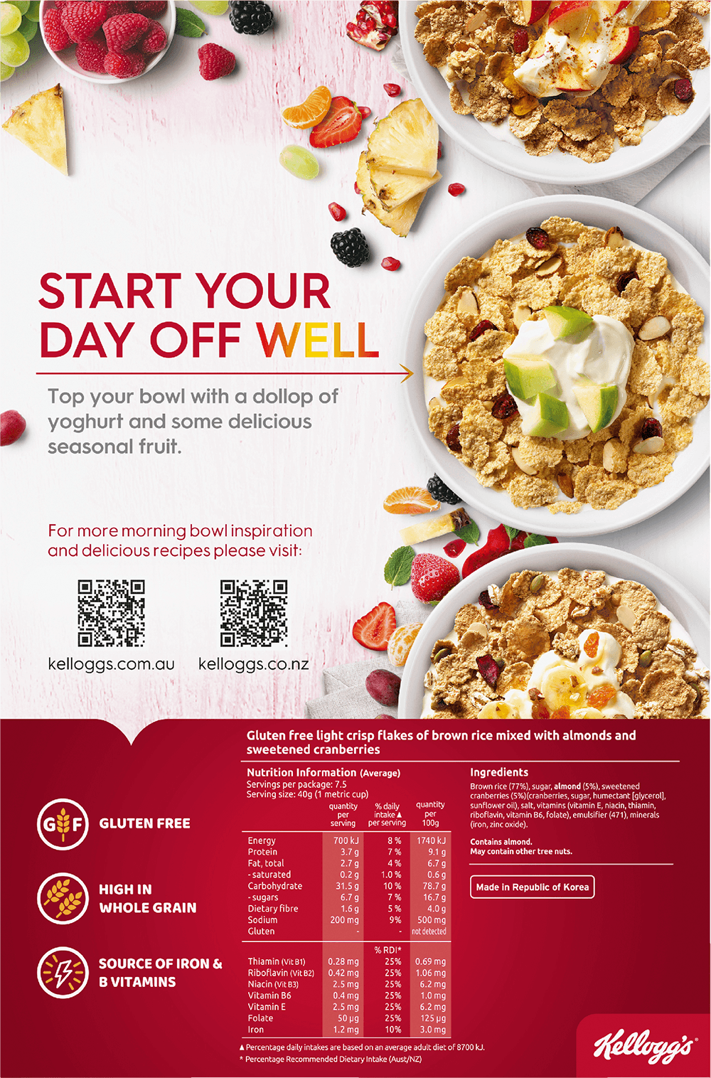 View Nutritional Information