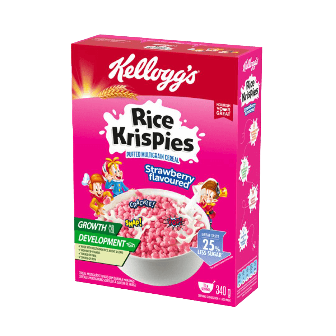 Kellogg's&reg; Rice Krispies&reg; Strawberry Flavoured