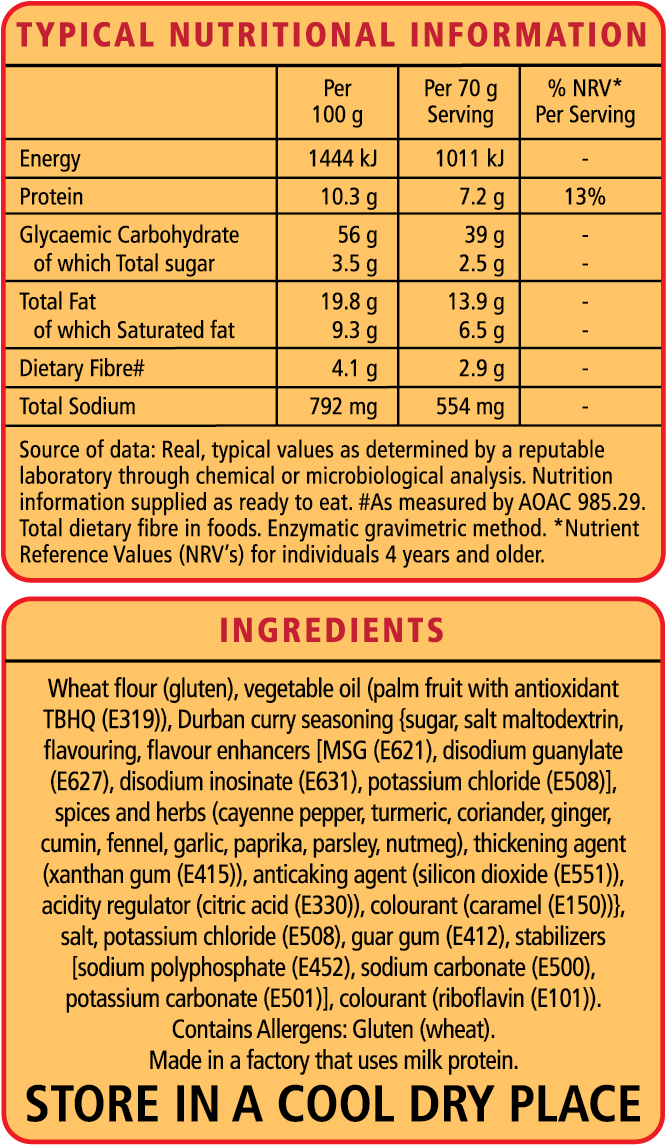 Kellogg’s® Instant Noodles Durban Curry Flavour Kellogg's South Africa