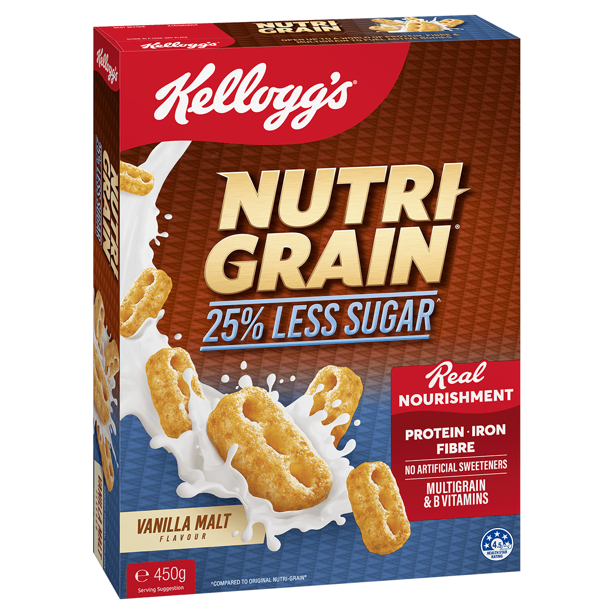 Kellogg's® Nutri-Grain® 25% Less Sugar Vanilla Malt Flavour