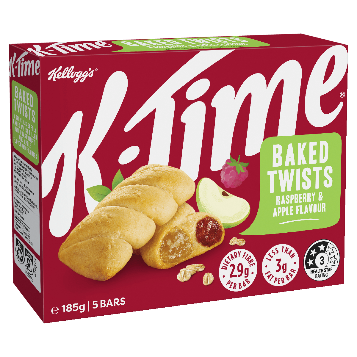 K-Time® Baked Twists Raspberry & Apple Flavour