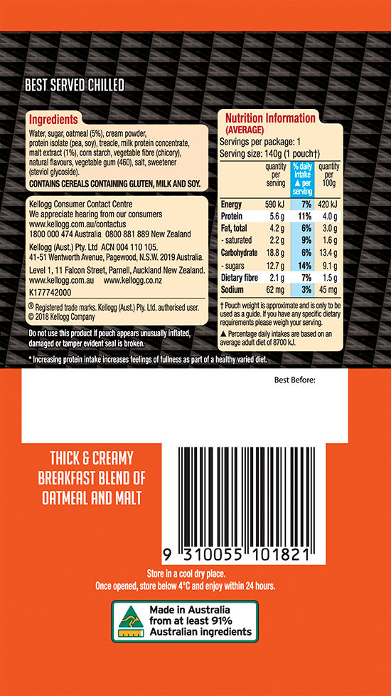 View Nutritional Information