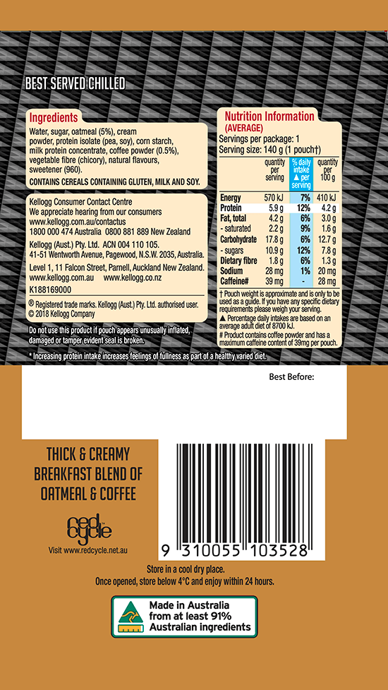 View Nutritional Information