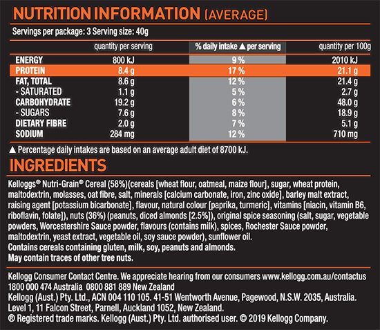 View Nutritional Information