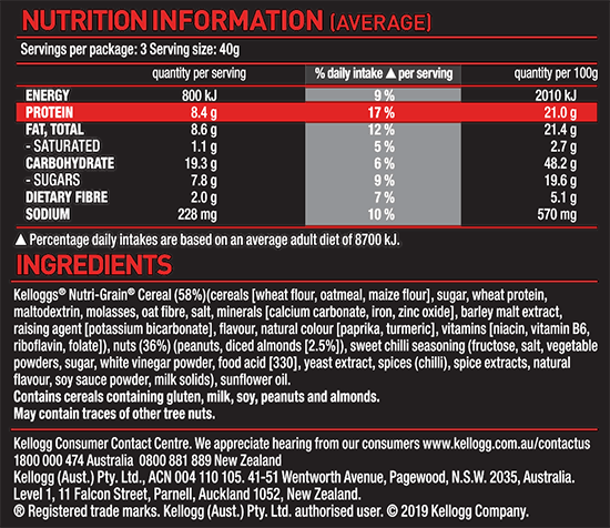 View Nutritional Information