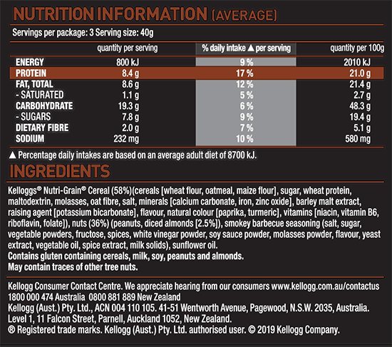 View Nutritional Information