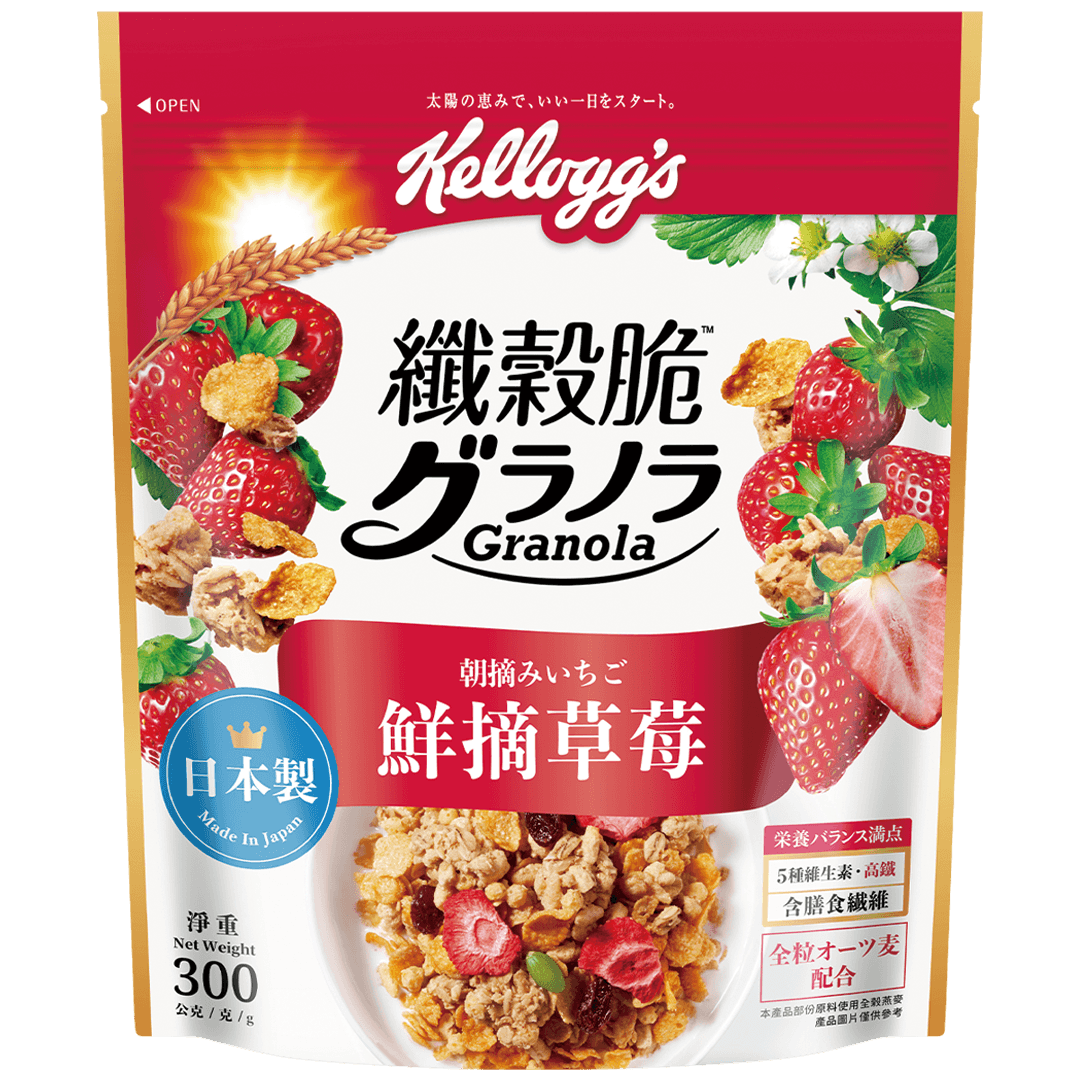 &#23478;&#27138;&#27663;&reg;&#32406;&#31296;&#33030; &ndash; &#39854;&#25688;&#33609;&#33683;(&#39854;&#25688;&#22763;&#22810;&#21860;&#26792;) Kellogg's&reg; Strawberry Granola